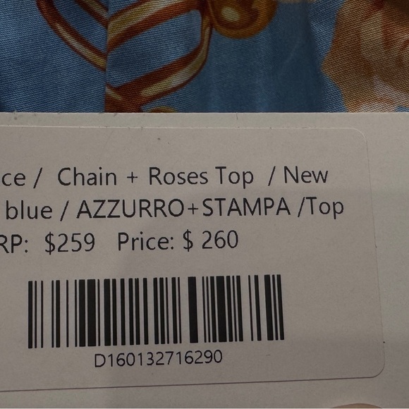 Versace Blue Chain and Rose Top 10Y BNWT - Picture 4 of 11